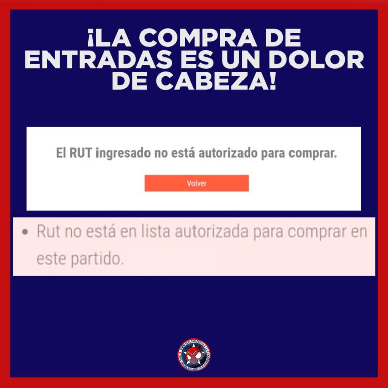 Qué significa Rut no autorizado en Punto Ticket