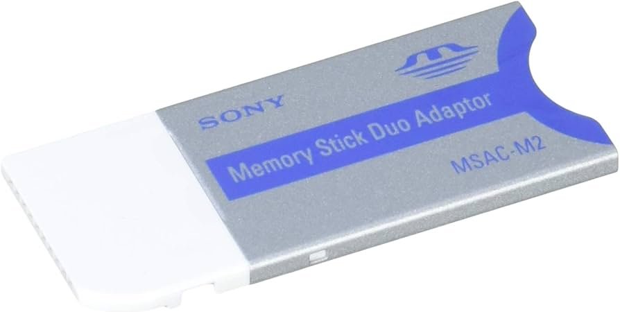adaptador de memory stick pro duo en uso