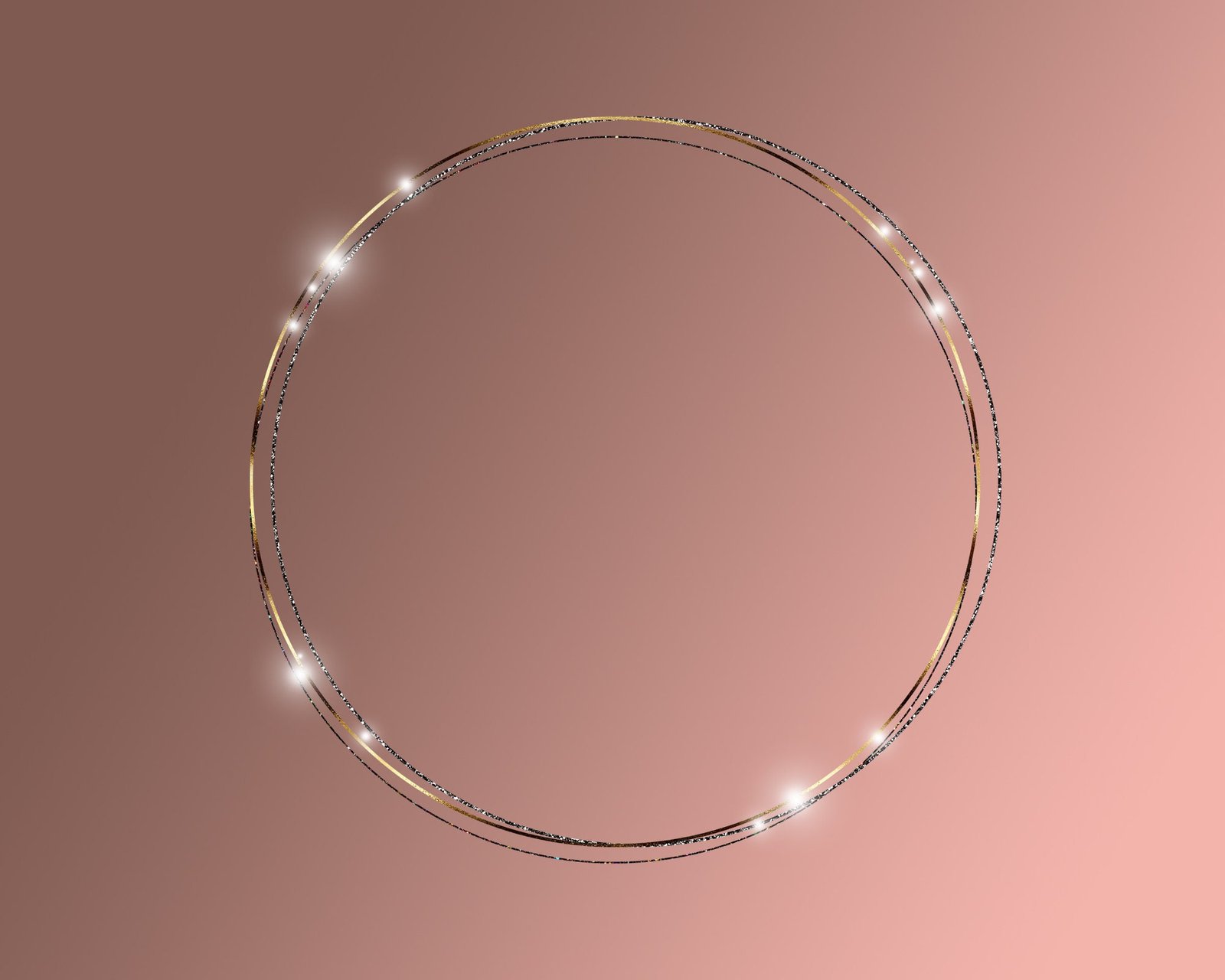 aros de oro brillantes sobre fondo neutro