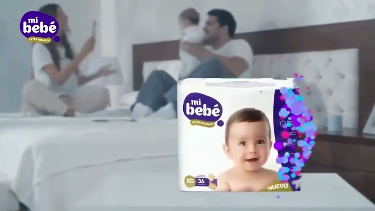 bebe feliz usando panales babysec
