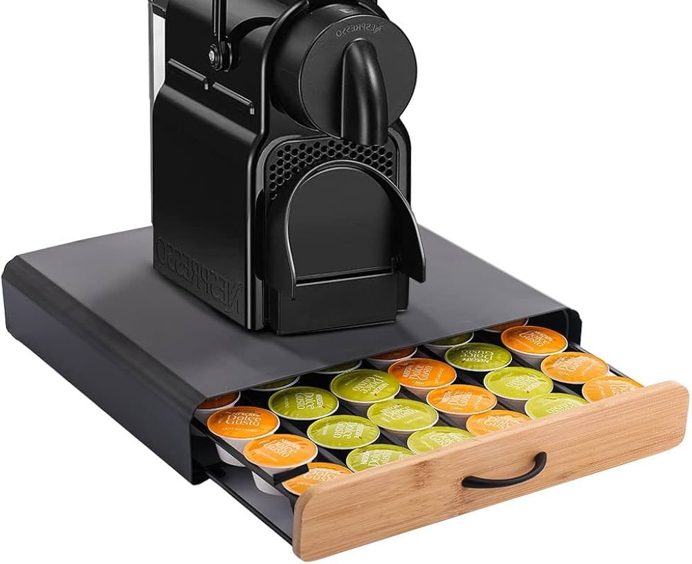 capsulas de cafe en contenedor elegante