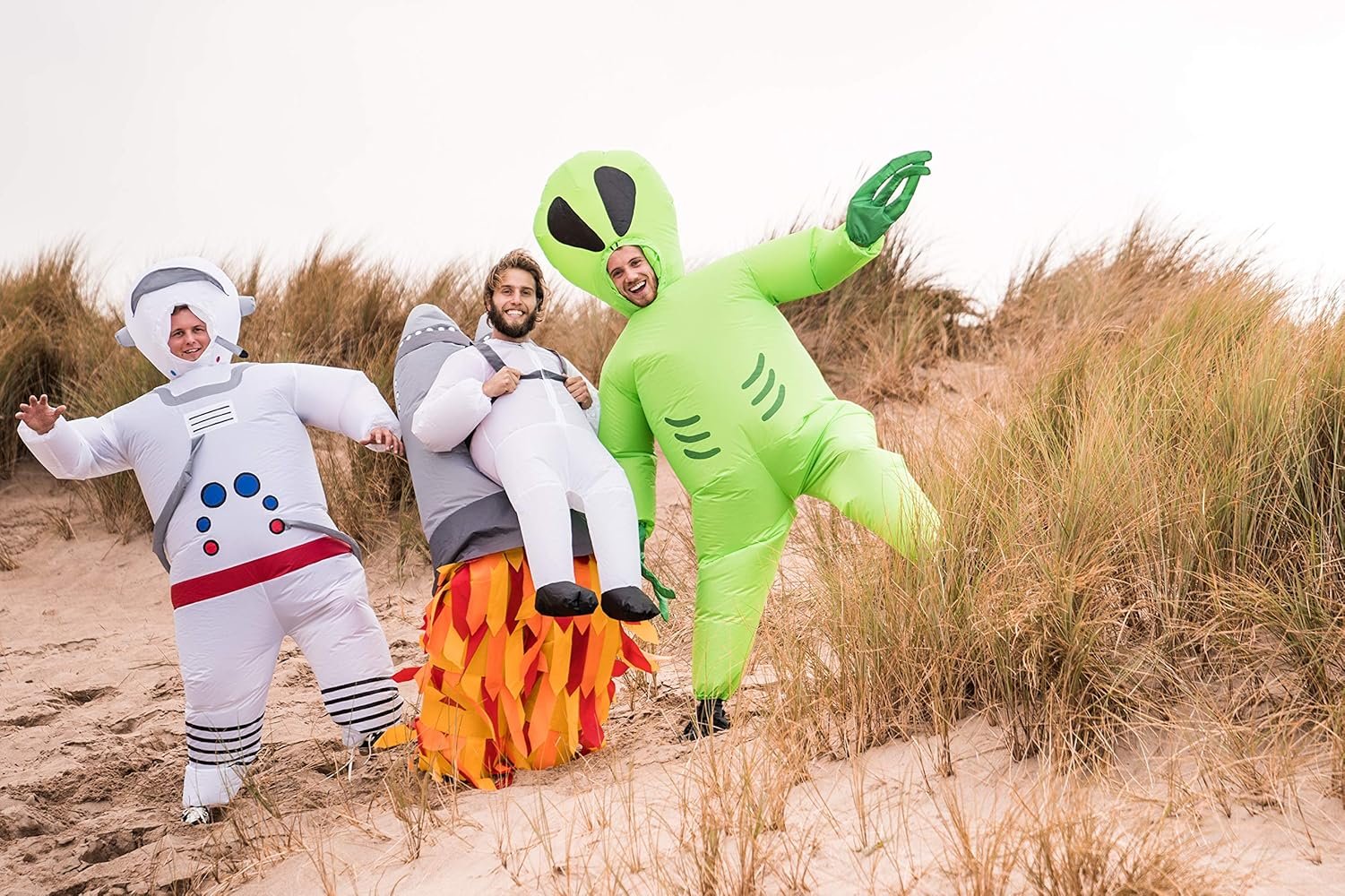 disfraz inflable de marciano divertido