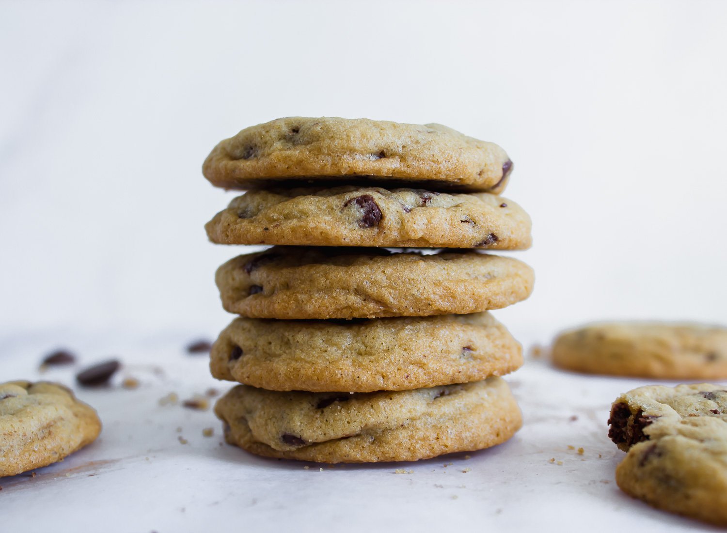 galletas recien horneadas con chispas de chocolate