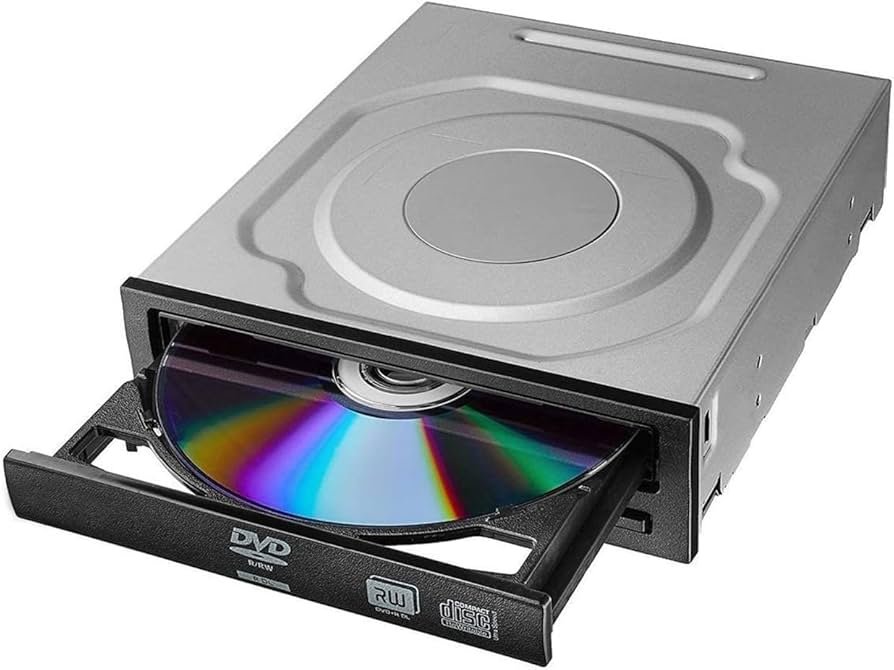 lector de cd en una computadora de escritorio