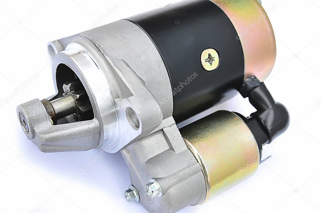 motor de arranque en primer plano