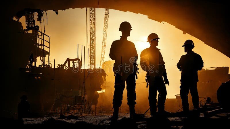 obra civil con ingenieros en accion