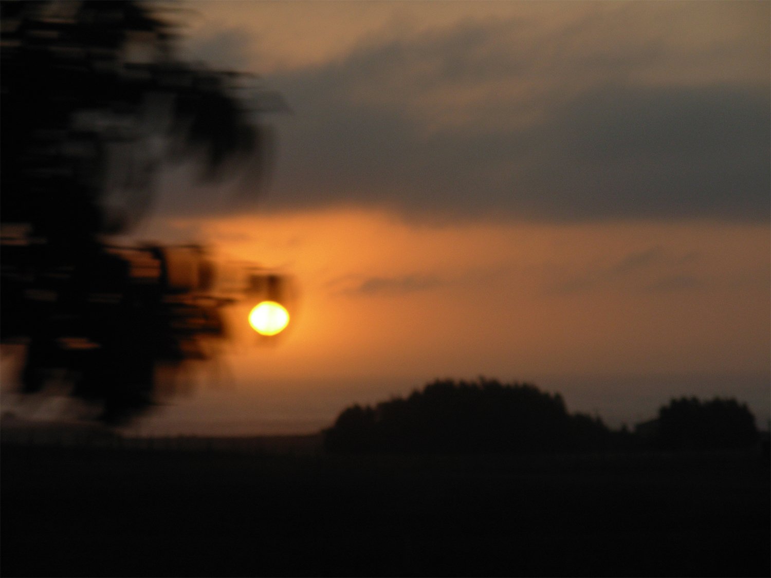 paisaje nostalgico de chile al atardecer