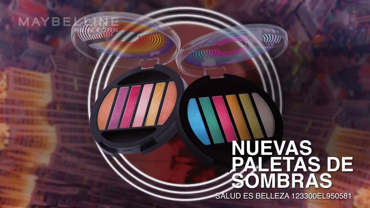 paleta de sombras maybelline con colores vibrantes