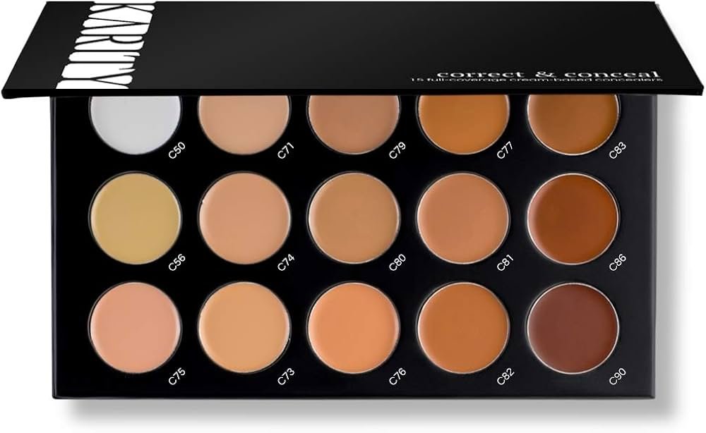 paletas de tonos de maquillaje de base