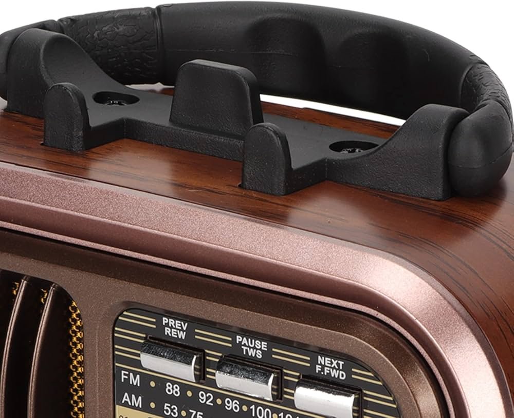 parlantes vintage con radio am fm