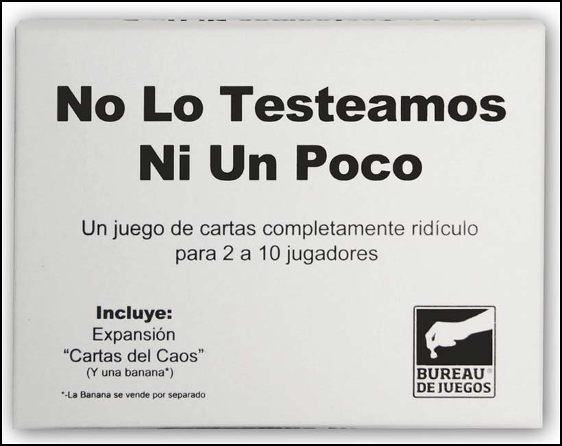 pero no lo testeamos ni un poco