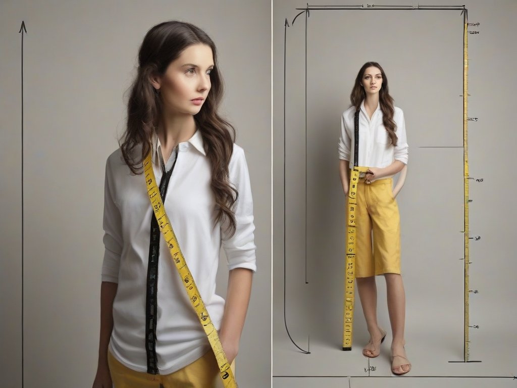 persona midiendo altura con cinta metrica