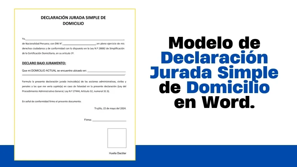 plantilla de declaracion jurada en word