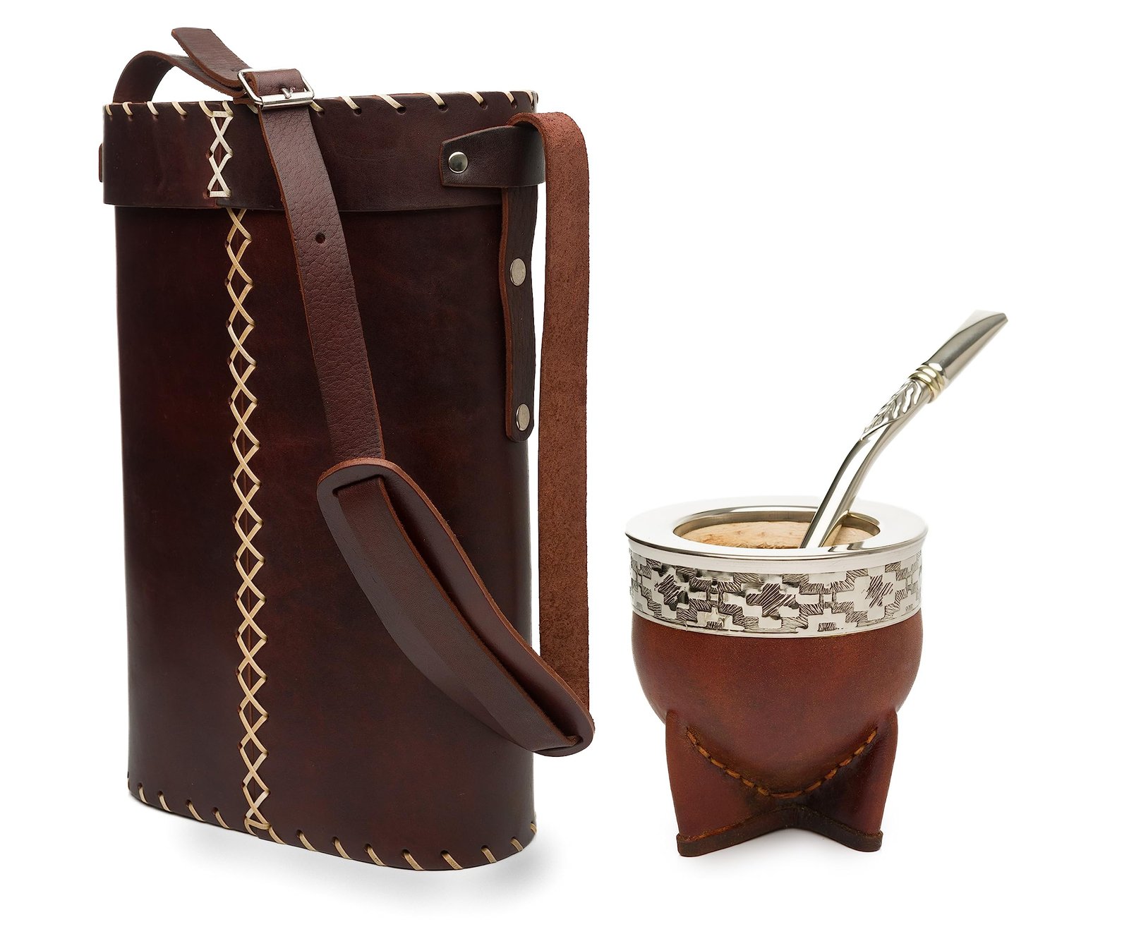 set de mate elegante con bolso