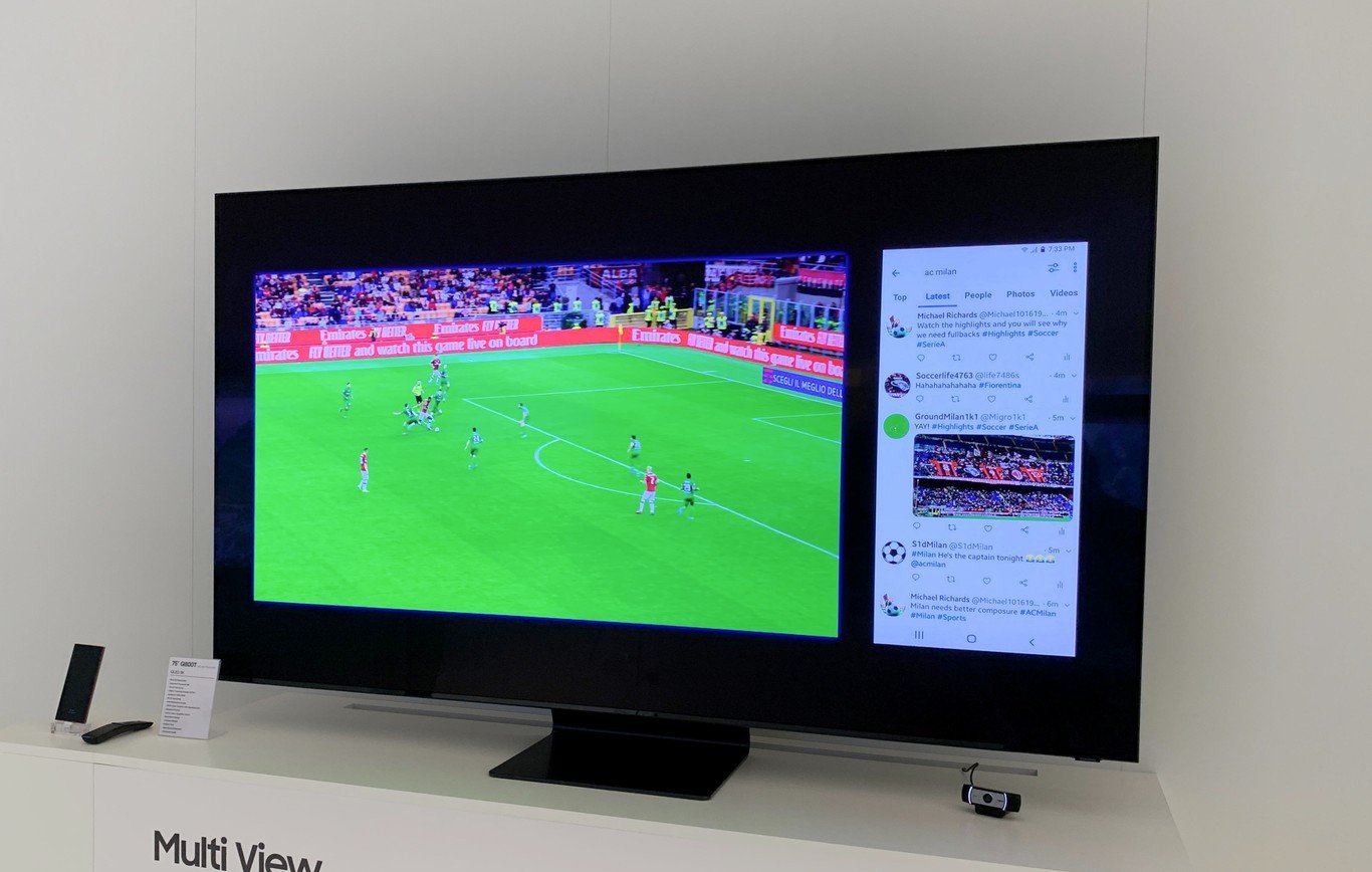 televisor mostrando programas en vivo