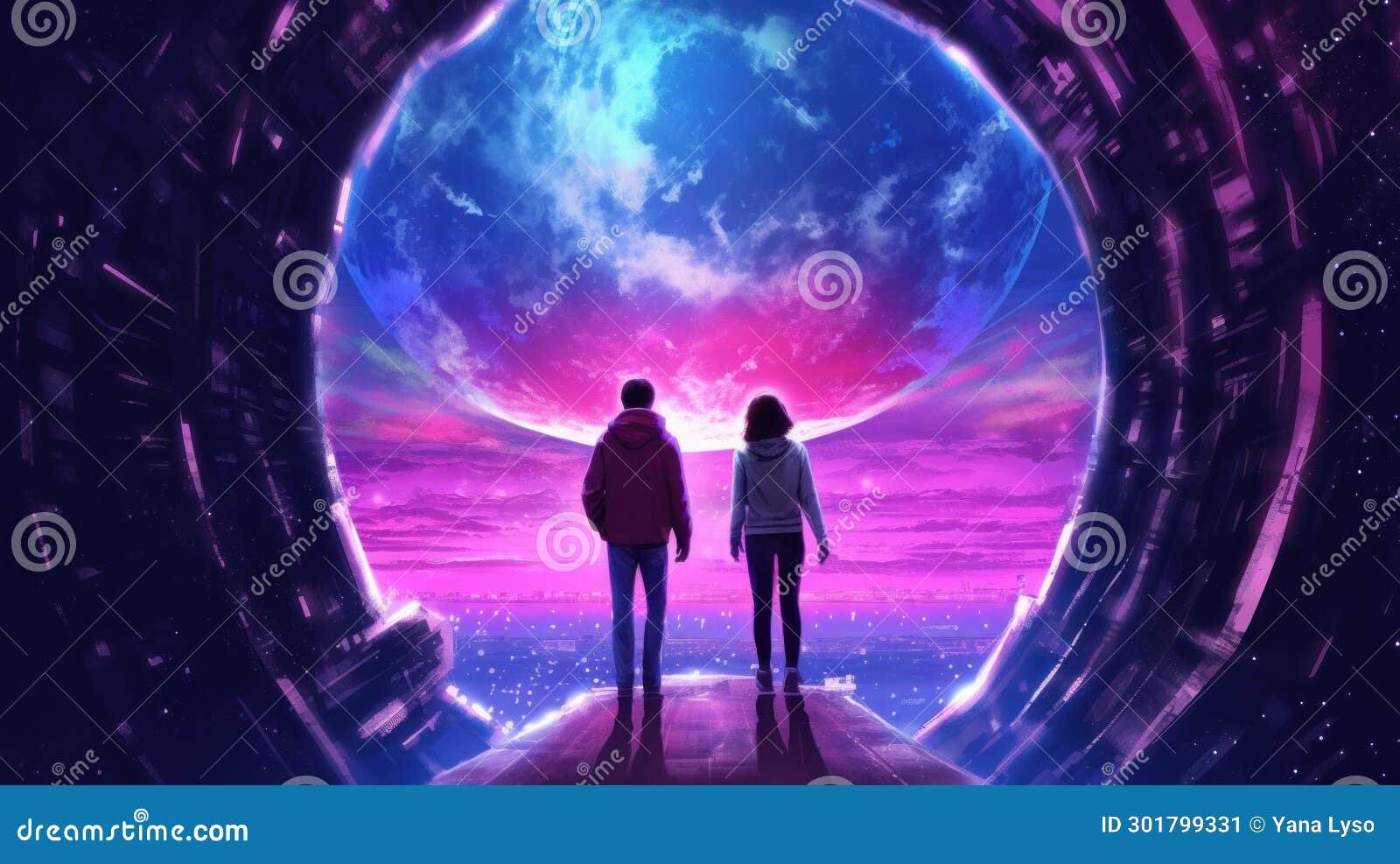 una escena de amor en un mundo fantastico